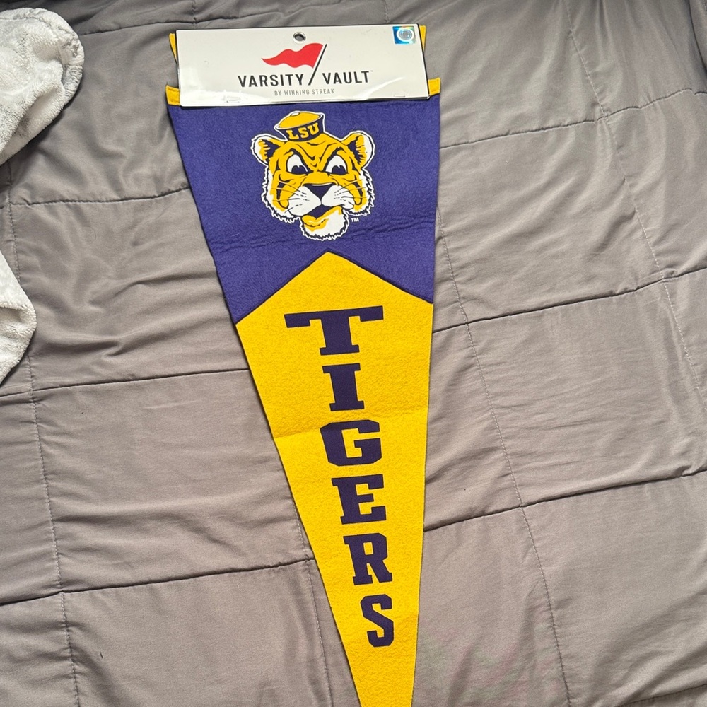 LSU Varsity Vault Purple and Gold Tigers Pennant